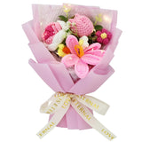 Crochet Tulips Bouquet - Handmade Crochet Flowers, Thoughtful All-Occasion Gift, Wedding, Birthday, Anniversary, Holiday & Home Décor, Ready-To-Gift, Pink