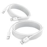 2 Pack USB A to USB C CarPlay Data & Charging Cable for iPhone Samsung iPad
