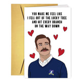 Romantic Valentines Day Card For Couple Partner Women Men, Funny Lucky Tree Anniversary Card, Cute Birthday Cards For Husband Boyfriend Wife Girlfriend, Romantic Humor Love You Cards