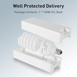 150W CFL Photography Light Bulb 5400K Daylight Spiral E26 E27 Softbox Studio Camera Lighting