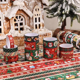 12 Rolls Christmas Theme Washi Tape Set, Writable Decorative Tapes For Scrapbooking, Bible Journaling, Bullet Journaling, 0.6"X79" Per Roll