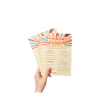 Here Comes The Son Baby Shower Games And Activities - 50 Pack, Retro Sunshine Theme, Price Is Right, And What'S In Your Phone, Fun Babyshower Games.