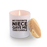 My Favorite Niece Gave Me This Candle Aunt Uncle Gifts Scented Candles For Home Office Mother'S Father'S Day Sage Lavender Soy Wax Jar Candles 9.5 Oz