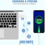 2 Pack USB Wall Charger with 6FT Lightning Cable Fast Charging Cube for iPhone 14 13 12 11 iPad