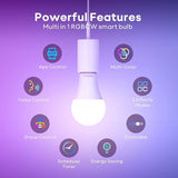 A21 Smart WiFi LED Bulb RGBW 850LM Dimmable E26 Works with Apple HomeKit Alexa Google Home