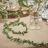 20Leds Tiny Leaf Garland Warm White Vine String Light Timer Function Wedding Party Christmas Holiday Patio Decoration 6.