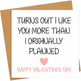 I Fucking Love You (Love Fucking You) - Rude Valentine'S Day Card,Funny Card - Great Gift For Partner, Valentine'S Day Card For Boyfriend Or Girlfriend (Planned)