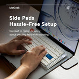 O2 Wireless Mechanical Quiet Keyboard For Work, 75% Compact Office Keyboard, Low Profile, With Hot-Swappable And Pre-Lubed Linear Switches,Bluetooth/2.4 Ghz/Usb-C For Mac Windows Linux