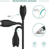 2 Pack Garmin Watch Charger Cable 3.3FT USB Charging Cord Compatible with Garmin Smartwatches