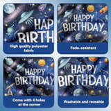 Outer Space Birthday Decor for Boys, Rocket & Astronaut Balloons, Backdrop