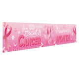 Breast Cancer Awareness Month Decorations, Breast Cancer Awareness Banner, Breast Cancer Awareness Decorations Outdoor Banner for Home or Office, 118 x 20 Inch