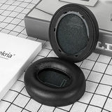 Geekria Elite Sheepskin Replacement Ear Pads for Soundcore by Anker Life Q20, Q20+, Q20i, Life 2 Headphones (Not Fit for Life 2 Neo), Repair Parts (Black)