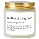 Mother Of The Groom Gifts Candle - Wedding Gift For Mom Of The Groom Mother-In-Law From Bride Lavender Scented Candle 4Oz