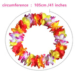 4 Pcs Thicken 41 Inch Hawaiian Leis, 4 Color Lei For Graduation Party, Dance Party, Photo Prop In Outdoors(4Pcs 4Color)