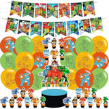 Goo Jit Heroes Party Supplies ,Goo Jit Heroes Birthday Party Decoration Includes Cake Toppers,Cupcake Toppers, Balloons,Banner Party Supplies Decoration For Adults Boys