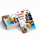 50 Pack Pirate Birthday Party Theme Scratch Off Game, Pirate Boy Scratch Cards For Birthday Party Games, Finding Treasure Raffle Tickets For Group Games Family Activity, Baby Shower