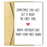 Happy Mother’S Day Card From Oldest First Child, Great Mothers Day Gift For Mommy, Funny Mother’S Day Card From Your First Born, Unique Mothers Day Gifts Idea For Her