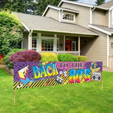 80S Party Decorations Back To The 80S Banner Backdrop, 1980S Hip Hop Graffiti Party Supplies, Throwback 80'S Birthday Party Photo Booth Props Yard Sign Decor