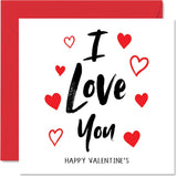 Valentines Card For Her - I Love You - Valentine Card For Him, Romantic Valentine'S Day Card For Boyfriend Girlfriend Wife Husband Partner Fiancee, 5.7 X 5.7 Inch Seasonal Valentine Greeting Cards