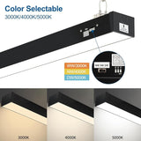 4 Pack 8FT LED Linear Shop Lights 100W 80W 60W CCT Selectable Commercial Bay Lighting Fixtures