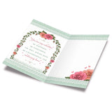 Wife Valentine'S Day Card, Made In America, Eco-Friendly, Thick Card Stock With Premium Envelope 5In X 7.75In, Packaged In Protective Mailer (Flower Wreath)