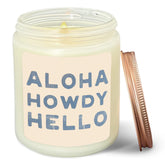 Coastal Cowgirl Room Decor, Beach Candles Western Lavender Scent, Coastal Gifts For Women