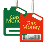 2 Set Gas Gift Cards Gas Money Greeting Cards Folded Greeting Card Gas Can Ornament Funny Money Holder Ornament Small Gas Can For Teacher'S Gift Funny For Mom Dad Valentine'S Day