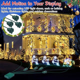 4 Channel Chase Christmas Light Controller, 1.25A 147W Per Channel, Ip44 Waterproof Christmas Light Flasher Plug With 8