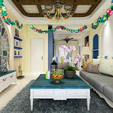 3 Pack Tropical Paper Flower Garland 30Ft Tissue Flower Banner Luau Party Decor