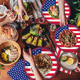 American Flag Patriotic Party Supplies Disposable Napkins Paper Plates And Paper Cups For Veterans Day Election Day 4Th Of July Independence Day Decorations, Serve 25