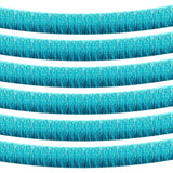 6 Pack 10 Feet Foil Fringe Garland Metallic Tinsel Streamers Banner Wall Hanging Curtain Backdrop Banner For Parade Floats, Thanksgiving, Christmas, Birthday, Halloween Party Decorations(Lake Blue)