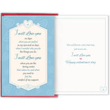 Romantic Valentine'S Day Card For Him Her, Sweet Poem Love Card For Couples, I Will Love You Every Day