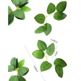 Artificial Green Leaves, 80Pcs Fake Rose Flower Leaves, Faux Greenery Faux Leaves For Wedding, Centerpieces, Bouquets, Party, Home Decor (80, Green)