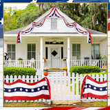 2 Pack Patriotic Bunting 2.5x20 ft Flag Banner, 4th of July
