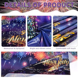3 Pcs Firework Happy New Year 2026 Tablecloths Colorful NYE Party Covers