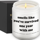 1St Wedding Anniversary Candle, First Anniversary Day, 1 Year, 1Th, Candle Gifts For Girlfriend Boyfriend, Happy One Year Gifts For Him Or Her, Husband, Wife, Couples' Gag Gift For Best Friend