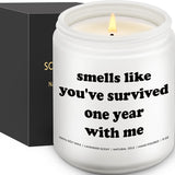 1St Wedding Anniversary Candle, First Anniversary Day, 1 Year, 1Th, Candle Gifts For Girlfriend Boyfriend, Happy One Year Gifts For Him Or Her, Husband, Wife, Couples' Gag Gift For Best Friend