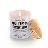 You Lit Up That Dissertation Graduation Gifts Phd Doctorate Degree Doctoral Graduates Phd Students Scented Candle Home Office Jar Candles Lavender Sage Floral Scent Soy Wax Candles 9.5 Oz