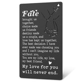 Husband Birthday Card From Wife, Anniversary Card Black Wallet Insert Card, Valentine Gifts For Men Women, Love Gift For Him Her Boyfriend Girlfriend, Romantic Gift Card Xcd33