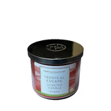 Soy Blend Scented Candle All Scented, 3 Wicks 45/60 Hours Tropical Escape
