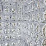 Square Foil Metallic Silver Balloons Wall Tunnel Flat Double Sided Mylar Chrome Silver Balloon Arch Garland Kit New Year'S Eve Wedding Graduation Engagement Disco Party Background Decorations