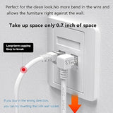 Cat 6 Ethernet Patch Internet Cable - 6 Foot, White Cat6 Ethernet Cable Right