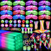 150pcs Glow Party Supplies LED Glasses Sticks Finger Lights Birthday Wedding