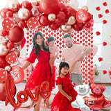 Valentine Day Balloon Decorations Kit, Valentine Day Balloons Arch Gar