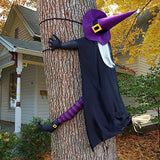 Halloween Decorations Outdoor 57" Crashing Witch into Tree Decor