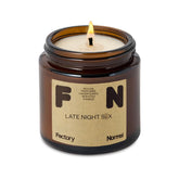 Late Night S*X Scented Soy Candles, Handmade Amber Jar Candle (4Oz, Late Night S*X)