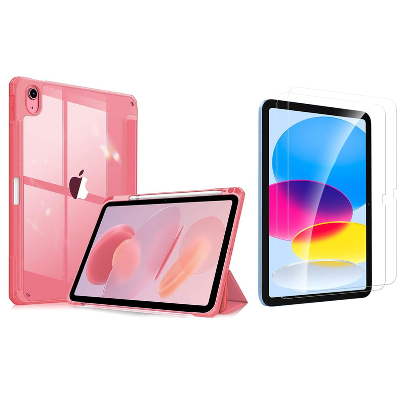 Fintie Hybrid Clear Case for iPad 10th Generation 10.9 Inch 2022 + 2 Pack Fint