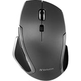 2.4G Wireless 6-Button Led Ergonomic Deluxe Mouse - Computer Mouse With Nano Receiver For Mac And Pc Black