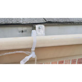 Christmas Light Clips, White Gutter Hooks Outside String Lights Clips Weatherproof Outdoor Seasonal Lighting Hooks Easy Installation Of Christmas Lights On Shingles Gutters (120, White)
