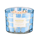 Ocean Escape Scented Candle,11.6Oz Natural Soy Wax Non Toxic For Home, 3 Wick Jar Candle, Up To 60 Hours Burn Time,Relaxing Aromatherapy Gifts For Women